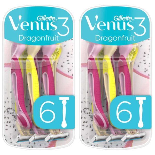 Gillette Venus 3 Dragonfruit női Borotva 2x6db