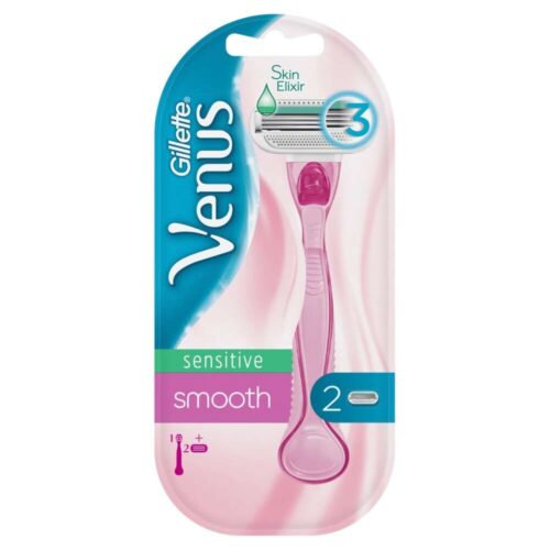 Gillette Venus Smooth Sensitive női Borotva + 2db borotvabetét