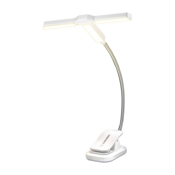 Glocusent GLCSNTA2303 USB-C 1000mAh Tri-Head Book Light Fehér