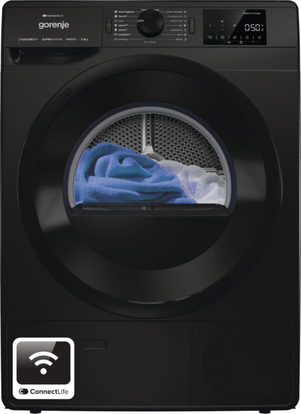 Gorenje DPNE82GNLWIFI/B Hőszivattyús szárítógép