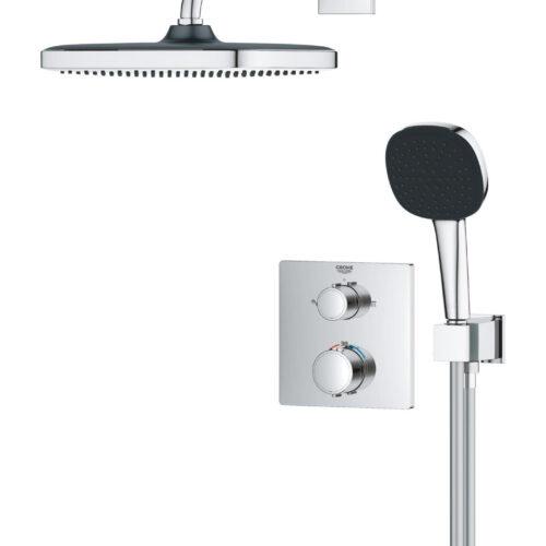Grohe Precision Thermostat króm Rejtett zuhanyrendszer Vitalio Co...
