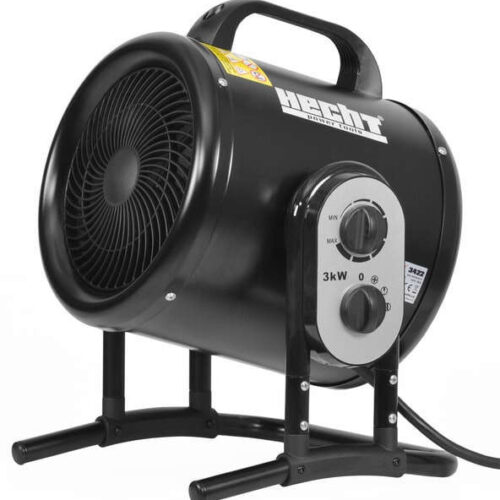 Hecht 3422 ventillátorral és termosztáttal Hősugárzó 3000W - fekete