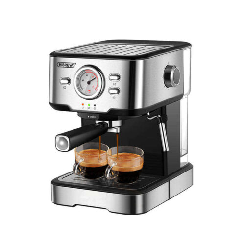 HiBREW H5 Kávéfőző 20 bar nyomással 1050W - inox