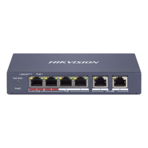 Hikvision DS-3E1106HP-EI hálózati kapcsoló Vezérelt Fast Ethernet...
