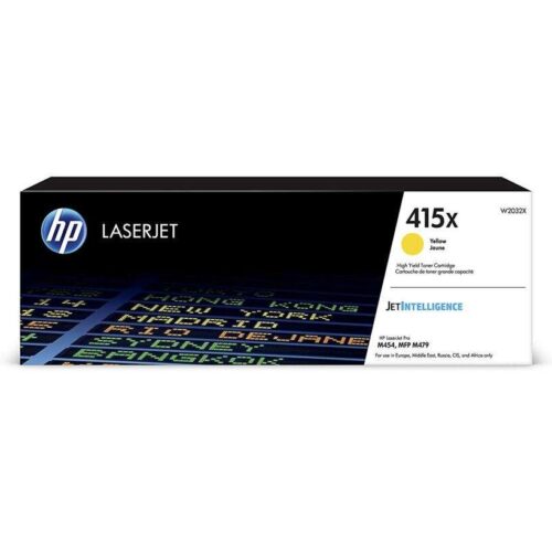 HP 415X Sárga Tonerkazetta - Nagy Kapacitású