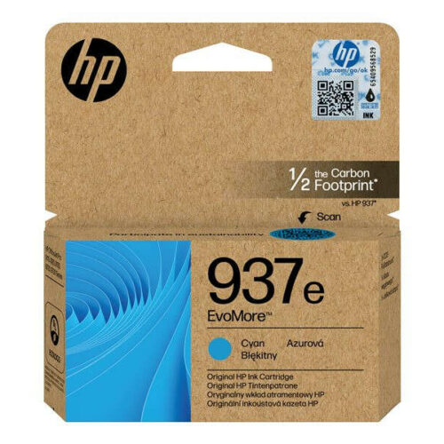 HP 4S6W6NE Tintapatron Cyan 1.650 oldal kapacitás No.937e EvoMore