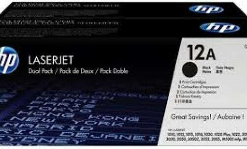 HP Q2612AD Toner Black 2*2.000 oldal kapacitás No.12A