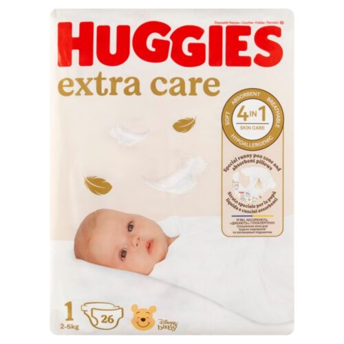 Huggies Extra Care Nadrágpelenka 2-5kg Newborn 1 (26db)
