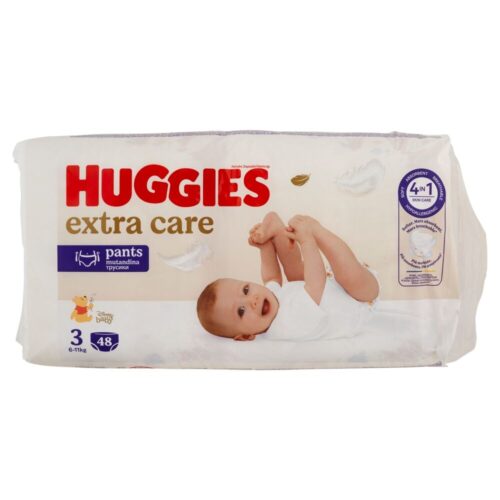 Huggies Extra Care Pants Bugyipelenka 6-11kg Midi 3 (48db)