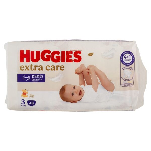 Huggies Extra Care Pants Bugyipelenka 6-11kg Midi 3 (48db)