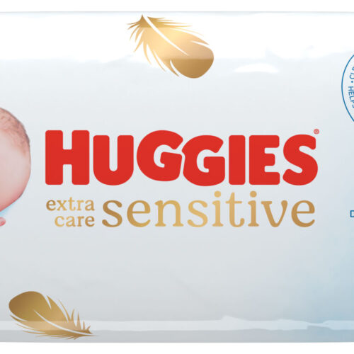 Huggies Extra Care Sensitive nedves Törlőkendő 56db