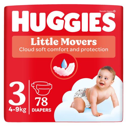 Huggies Little Movers Nadrágpelenka 4-9kg Midi 3 (78db)