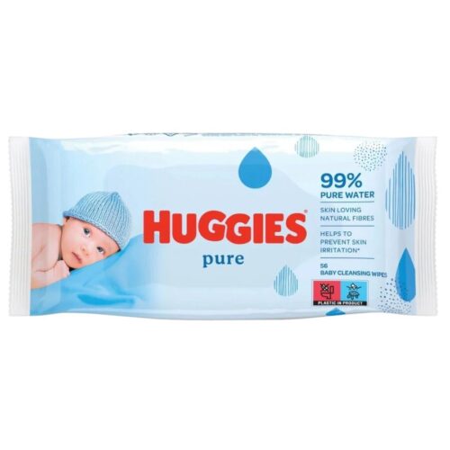 Huggies Pure nedves Törlőkendő 56db