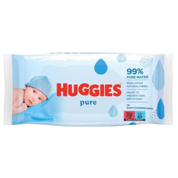 Huggies Pure nedves Törlőkendő 56db