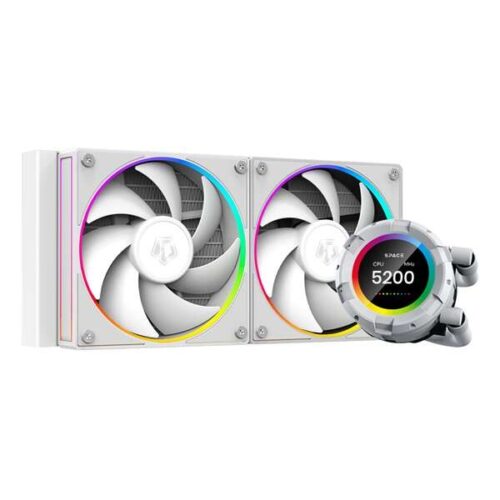 ID-Cooling CPU Water Cooler - Space SL240 WHITE (13.8-30.5dB; max...