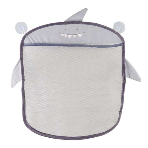 Ikonka fürdőszobai tapadókorongos Játéktároló zsák 40x35cm - Szürke
