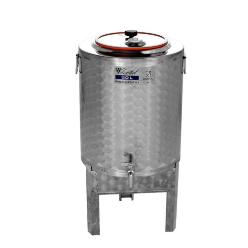 Inox olajtartály 100L kotyogóelőkészítéssel
