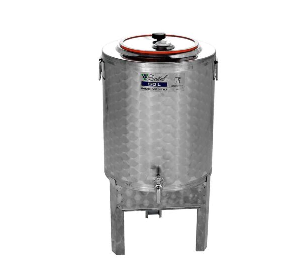 Inox olajtartály 100L kotyogóelőkészítéssel