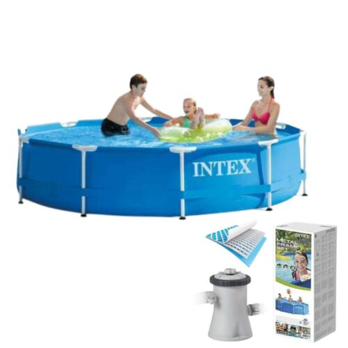Intex 305x76cm Metal Frame fémvázas Medence vízforgatóval (28202NP)