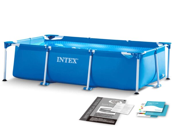 Intex fémvázas Medence javító készlettel 28272NP 300x200x75cm - Kék
