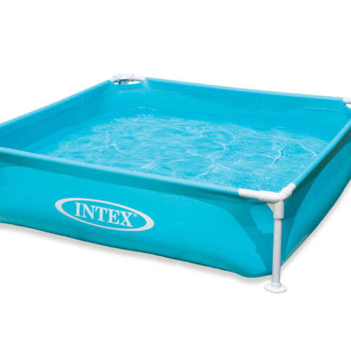 Intex négyzet alakú fémvázas Medence 122x122x30cm - Kék