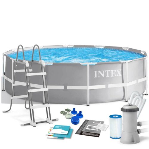 Intex Prism Frame Prémium Fémvázas medence 366x99cm vízforgató