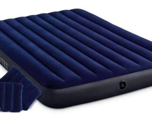 Intex Queen Dura-Beam Classic Downy felfújható Matrac kézi pumpáv...