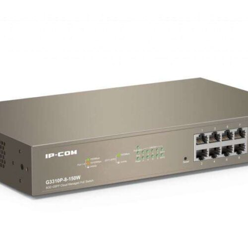 IP-COM 8x 10/100/1000 + 2x SFP vezérelhető switch (G3310P-8-150W)