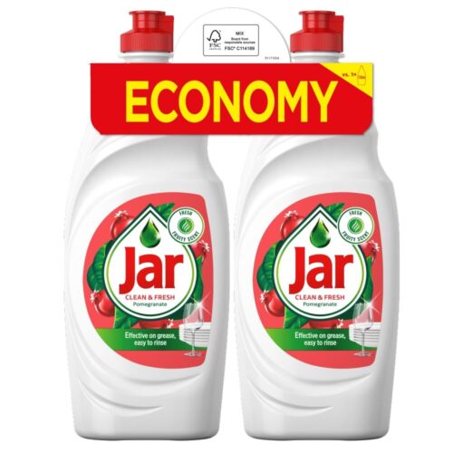 Jar Clean & Fresh Mosogatószer Pomegranate & Honeysuckle 2x900ml
