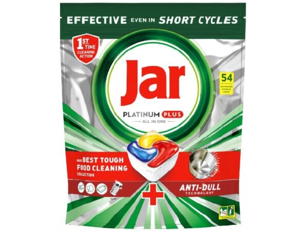 Jar Mosogatókapszula 54db-os 838gr Platinum Plus All in One Lemon...