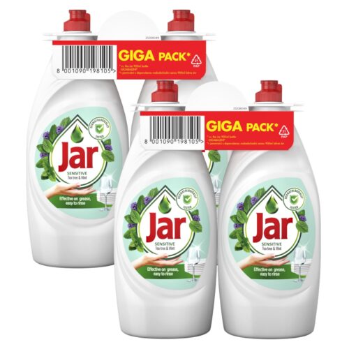 Jar Mosogatószer Sensitive Tea Tree & Mint 4x900ml