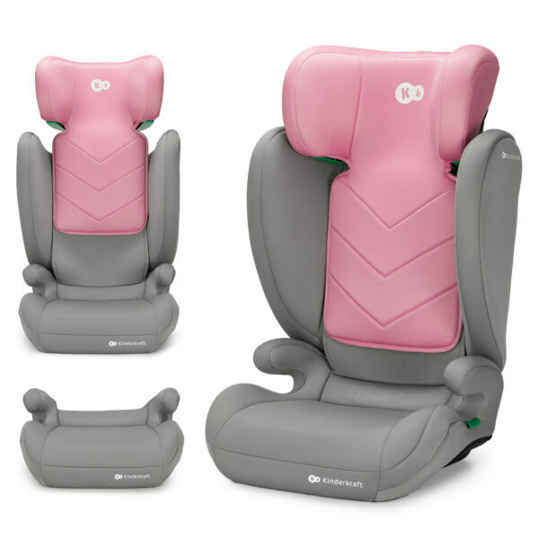 Kinderkraft I-SPARK i-Size biztonsági Gyerekülés 15-36kg - rózsaszín