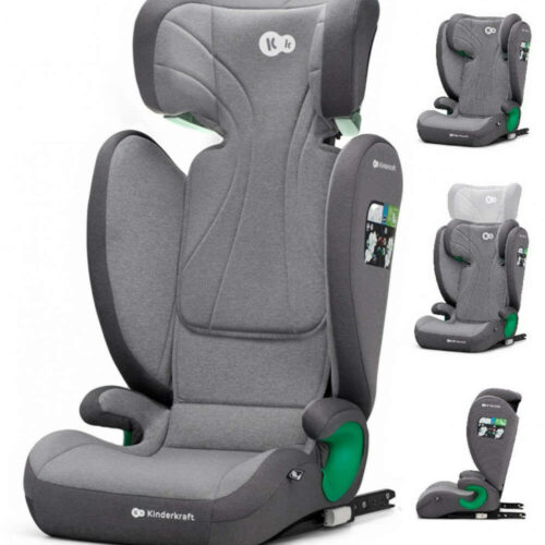 Kinderkraft Junior Fix 2 i-Size biztonsági Gyerekülés 15-36kg - szürke