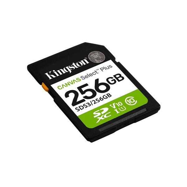 Kingston memóriakártya sdxc 256gb canvas select plus gen3 150r c1...