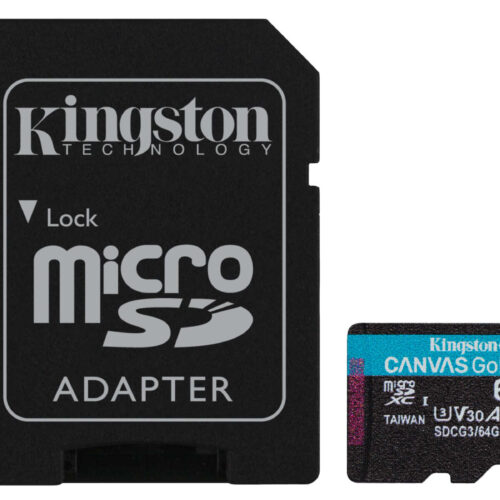Kingston SDCG3/64GB memóriakártya MicroSDXC 64GB Canvas Go Plus 1...