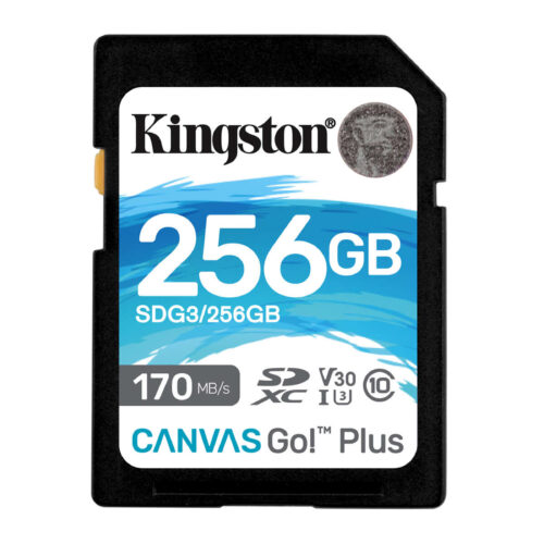 Kingston SDG3/256GB memóriakártya SDXC 256GB Canvas Go Plus 170R...