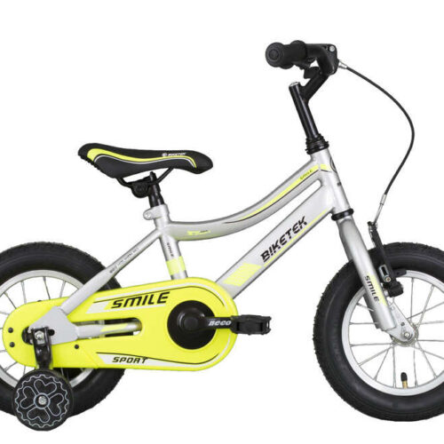 Koliken Biketek Smile gyerek Kerékpár 12" - ezüst-sárga