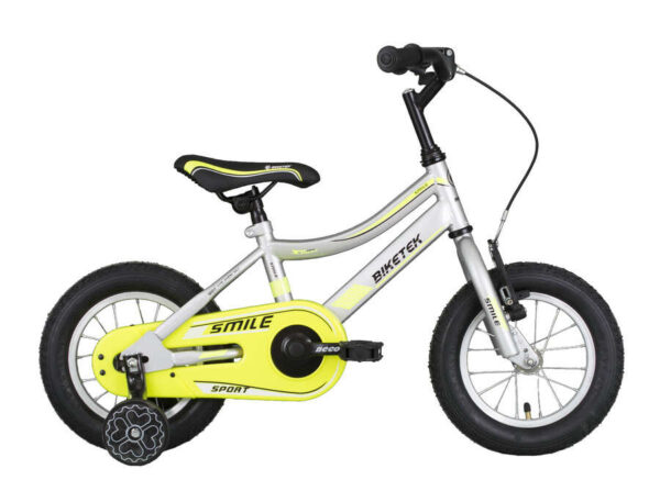 Koliken Biketek Smile gyerek Kerékpár 12" - ezüst-sárga