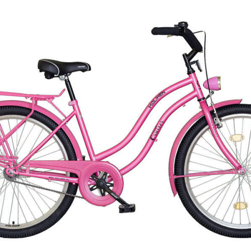 Koliken Cruiser női Városi Kerékpár 26" - rózsaszín