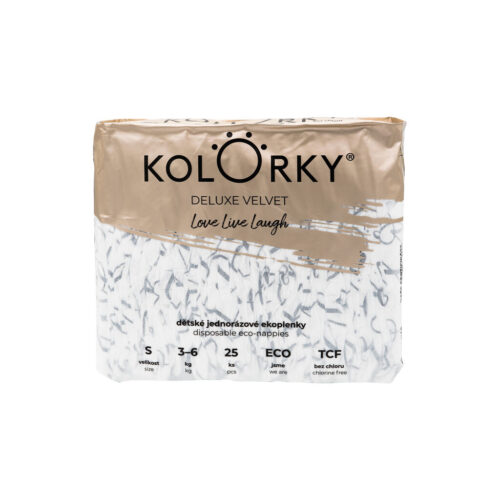 KOLORKY DELUXE VELVET Egyszer használatos öko pelenkák bársonyos...