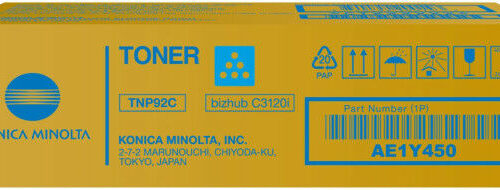 Konica-Minolta TNP92C Toner Cyan 4.000 oldalra
