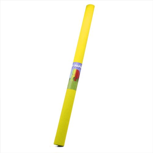 Krepp Papír - Élénksárga - 50x200 cm