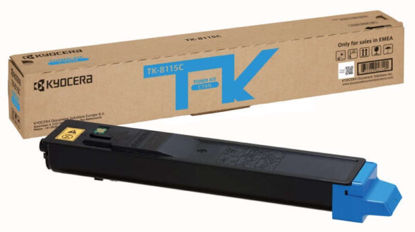 Kyocera TK-8115C Toner - Cián - 6000 oldal