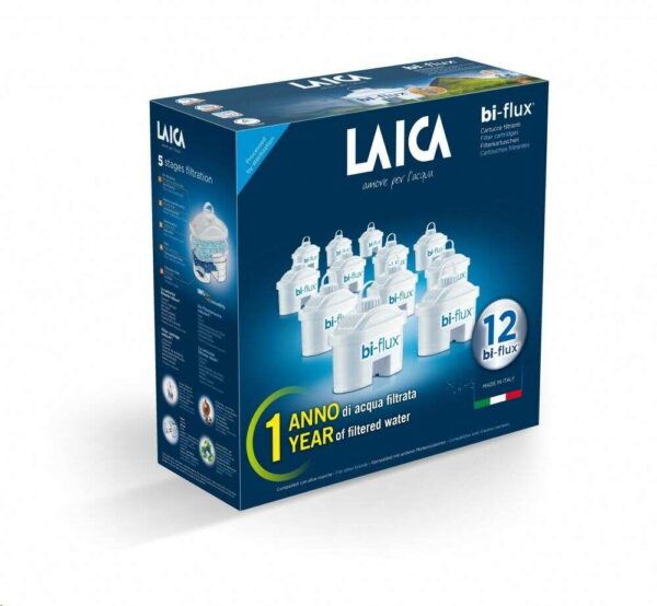 Laica F12MES0 Bi-Flux univerzális vízszűrő Szűrőbetét 12db