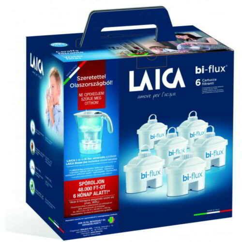 Laica J996050 Stream Line mechanikus Vízszűrő kancsó 6 db Bi-Flux...