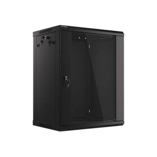 Lanberg 19'' 15U 600x450mm fekete (üvegajtó) fali rack...