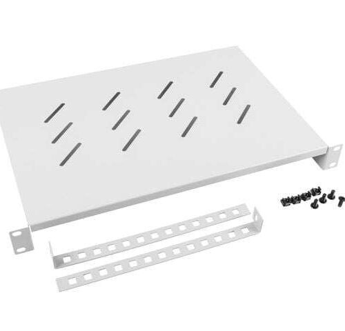 Lanberg 19" 1U 483x300mm rack polc szürke (AK-1004-S)