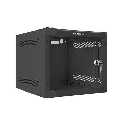 Lanberg 4U 10" fali rack szekrény 280x310mm fekete (WF10-2304-10B)