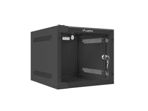 Lanberg 4U 10" fali rack szekrény 280x310mm fekete (WF10-2304-10B)