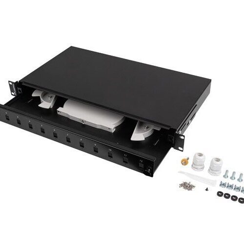 Lanberg FOP1-12SS-LDB patch panel 1U
